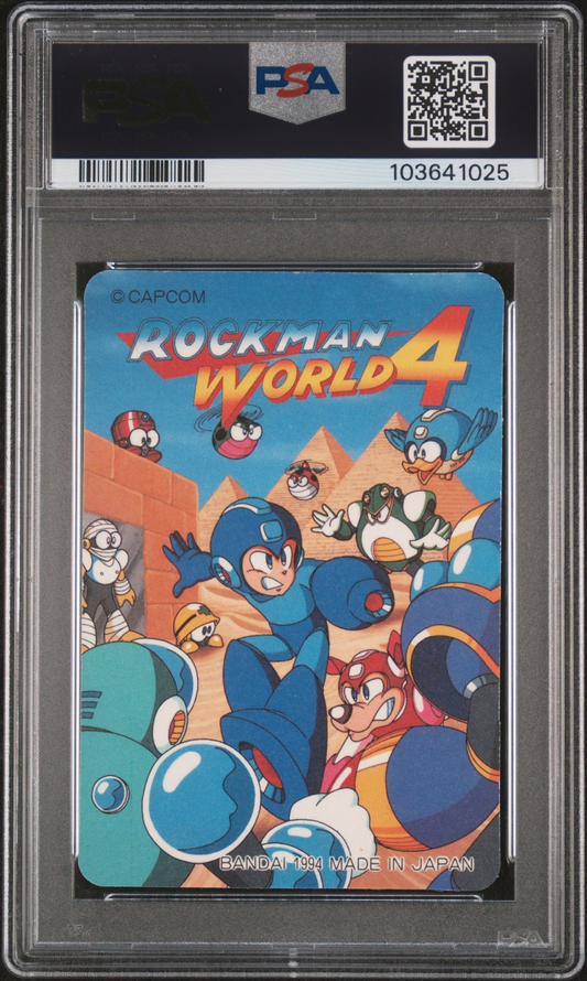 PSA 9 1994 Carddass Rocman Part 4 130 Megaman Capcom Pop 3