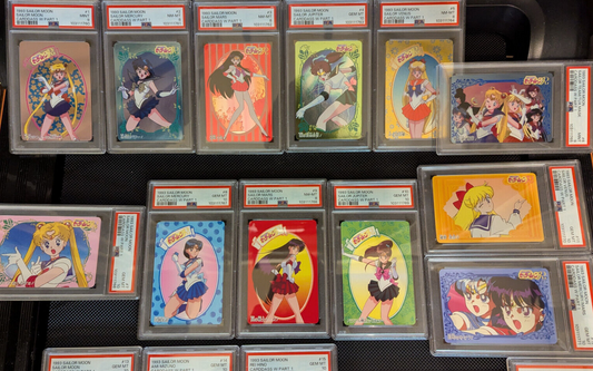1993 Sailor Moon Carddass W Complete Set PSA Graffiti Part 1 DESCRIPTION! Cards