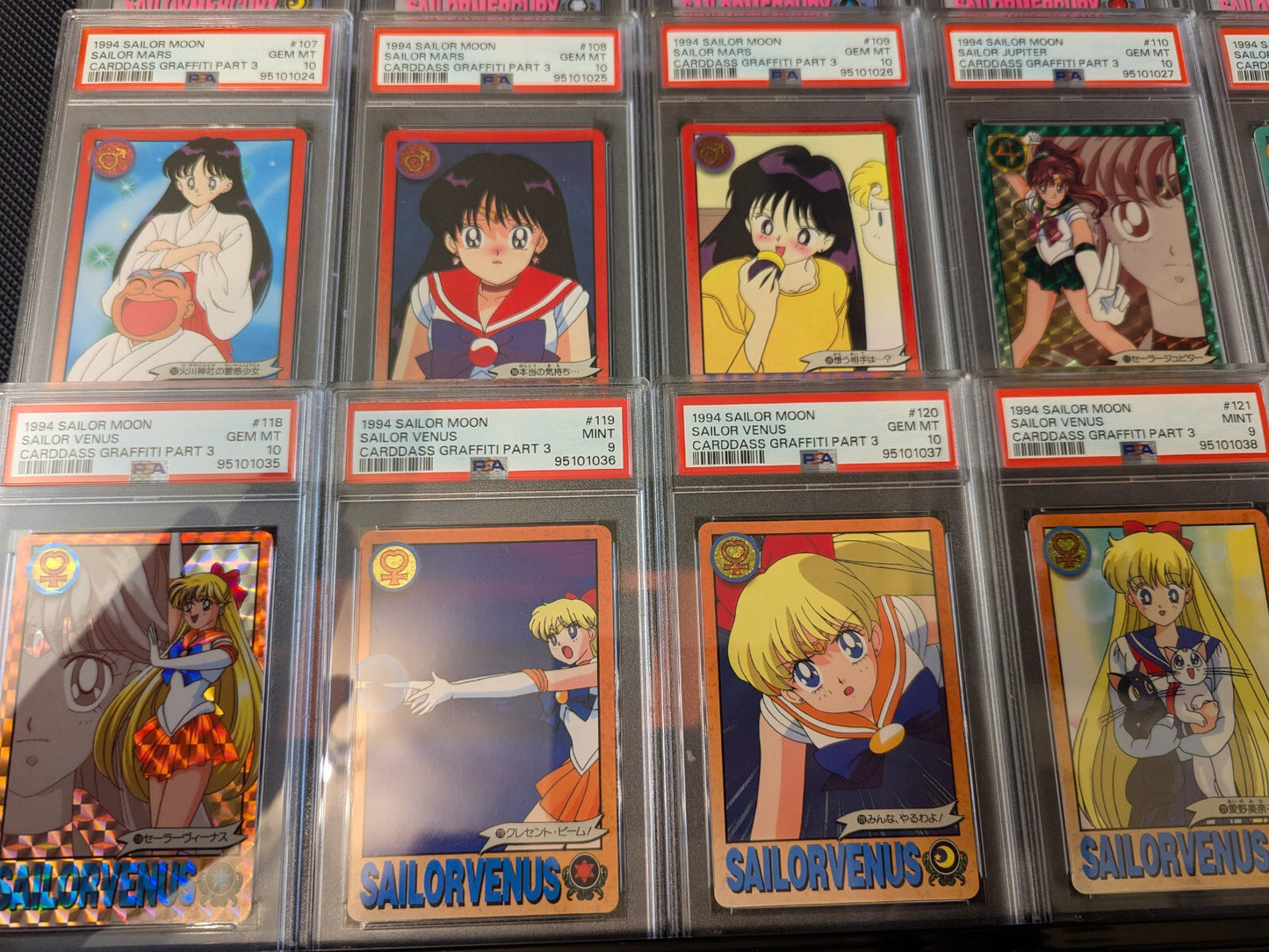 Sailor Moon Cards Complete Set PSA 10-9 1994 Carddass Graffiti Part 3 DESCRIPT!