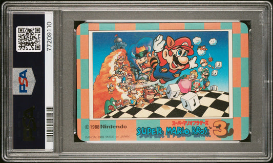 PSA 9 (2 Higher) Bowser Prism #2 1989 Carddass Super Mario Bros. 3 Japanese