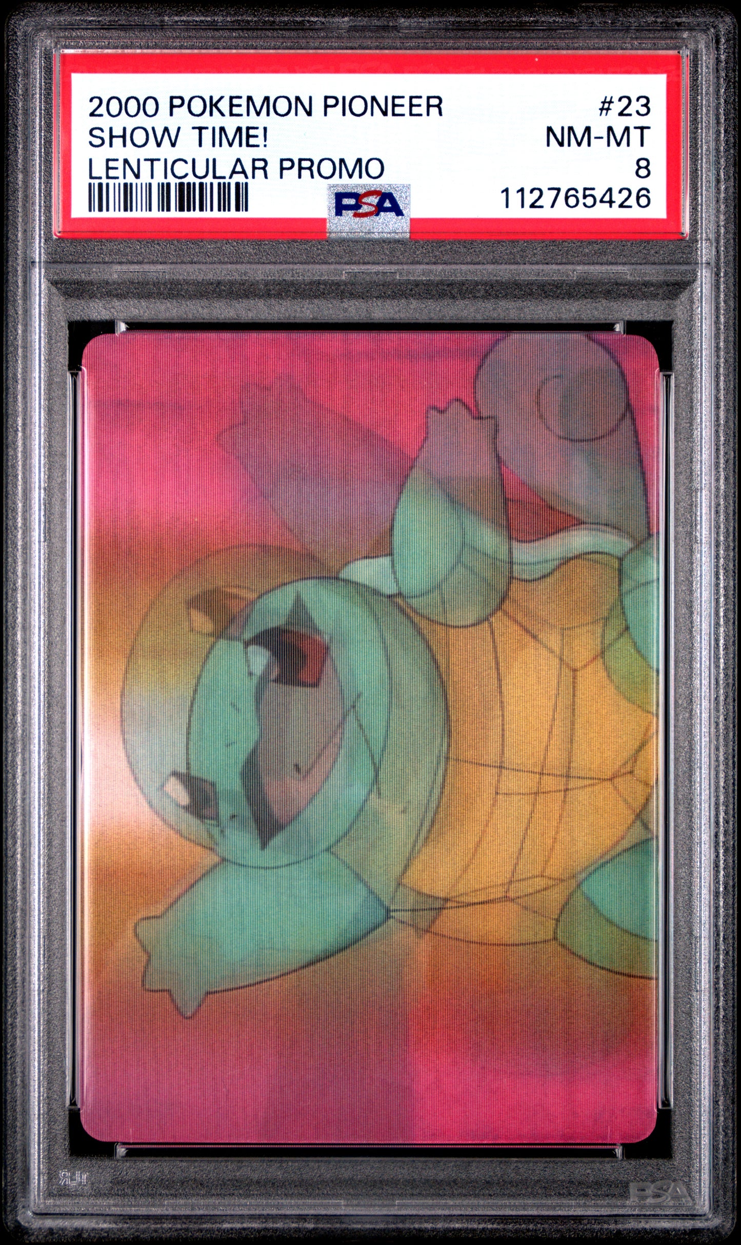 PSA 8 SHOW TIME! #23 Pokémon TCG VHS Promo Pioneer Lenticular C26