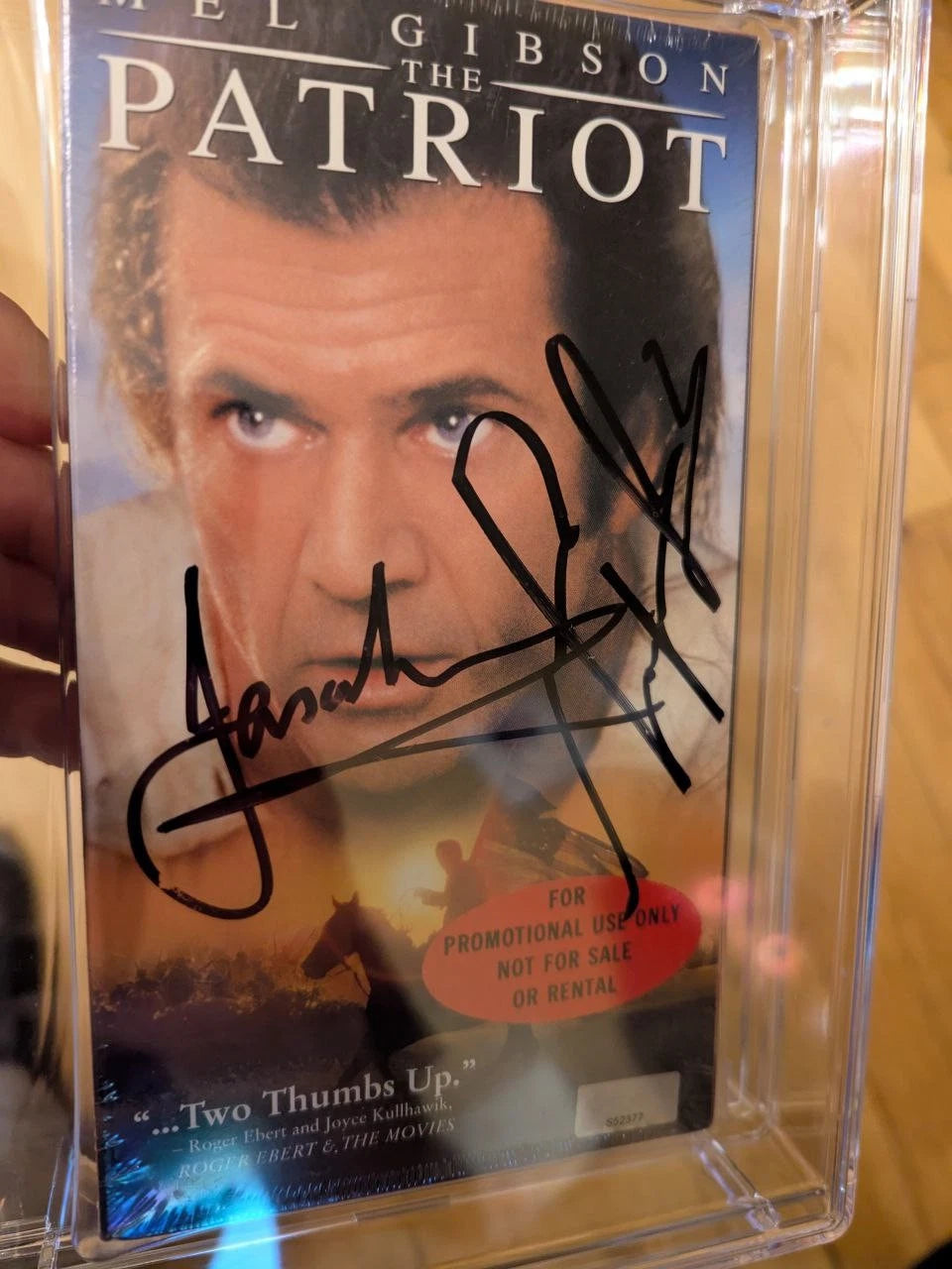 9.6 A+ The Patriot Autographed Mel Gibson & Isaacs VHS Sealed Graded CGC 2000