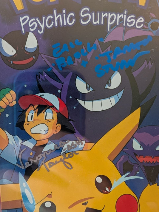 Sealed VHS 9.4 A+ Signed Auto Pokemon Pioneer Psychic Surprise CGC Graded