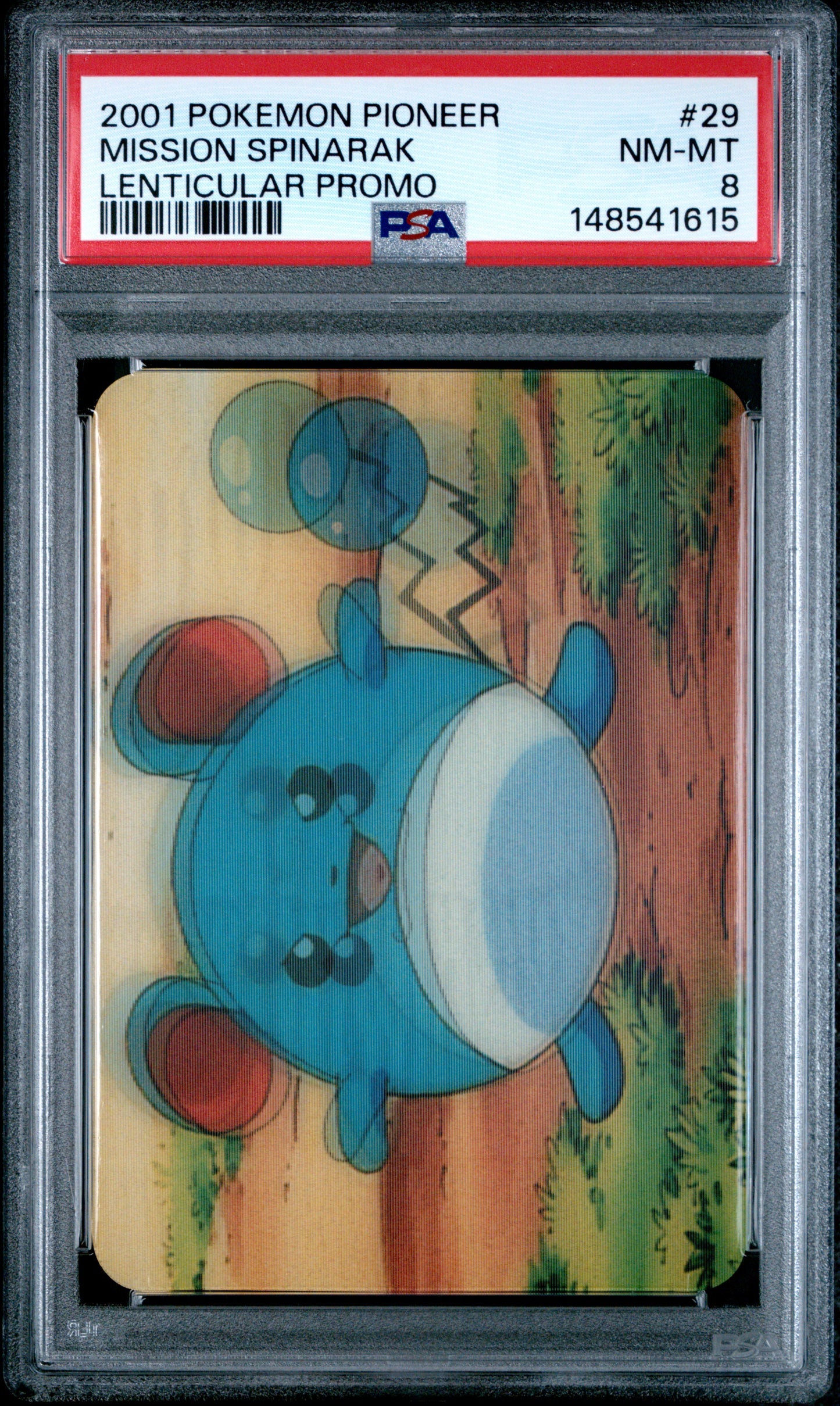 PSA 8 Marill Lenticular #29 Pokemon Pioneer 2001 VIZ VHS Spinarak C15
