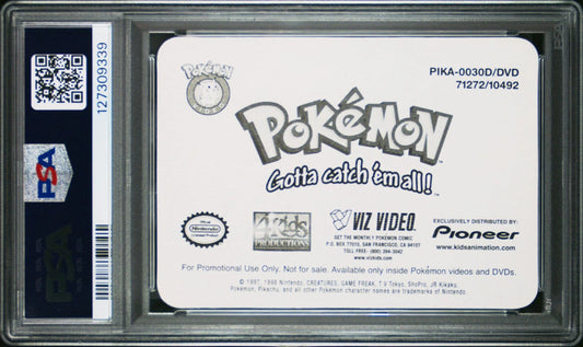 PSA 10 Pop 2 Pioneer Lenticular Promo Snow Rescue #30 Pikachu Pokemon VHS VIZ