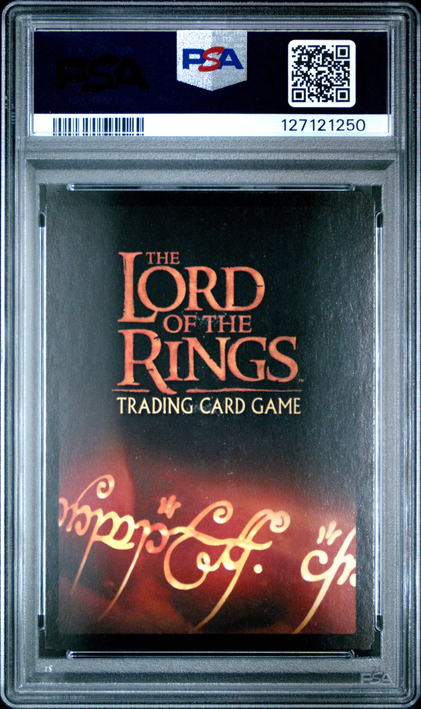 PSA 9 Black Lord Masterwork #12O9 Lord of the Rings TCG 2005 Decipher Foil C50