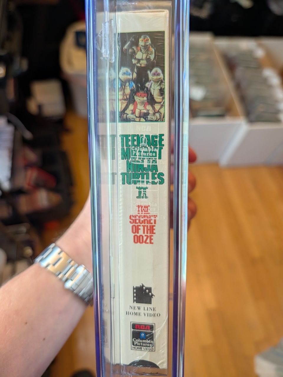 Sealed VHS 8.5 A+ Signed Auto TMNT Ninja Turtles 2 New Line CGC Graded