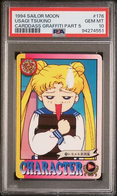 PSA 10 - 1994 Sailor Moon Carddass Graffiti Part 5 176 Usagi Tsukino