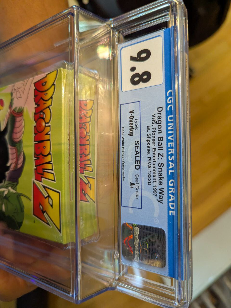 9.8 A+ Dragon Ball Z Snake Way Gohan Piccolo Goku VHS Sealed Graded CGC 1998