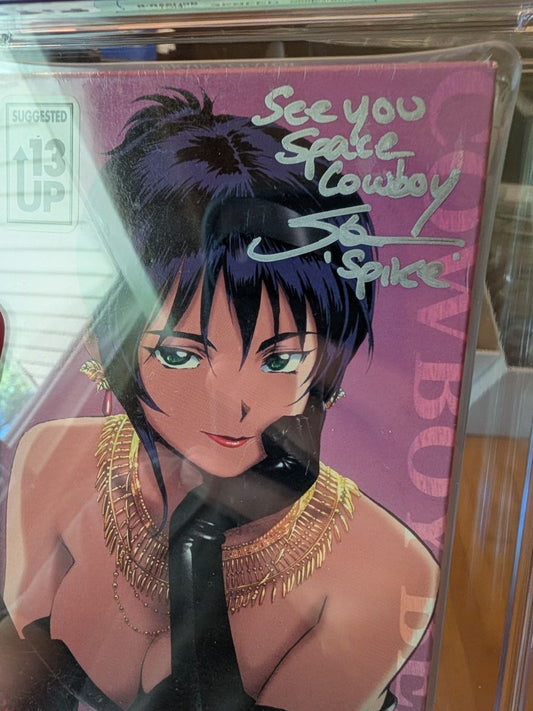 Sealed VHS 9.4 A+ Cowboy Bebop Signed Auto Anime Bandai Brain Scratch CGC Graded