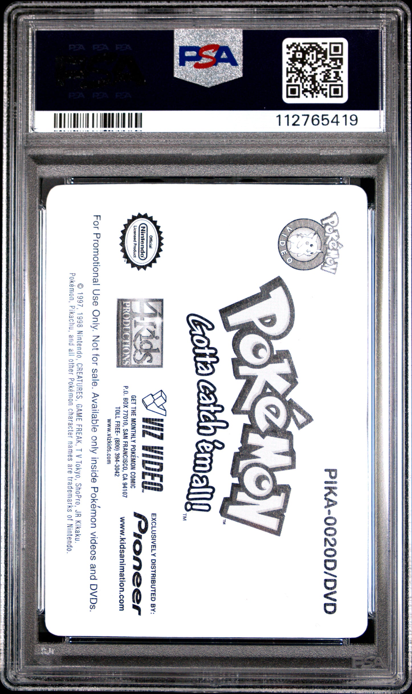 PSA 10 Pop 5 THE FINAL BADGE #20 Pokémon TCG VHS Promo Pioneer Lenticular C19