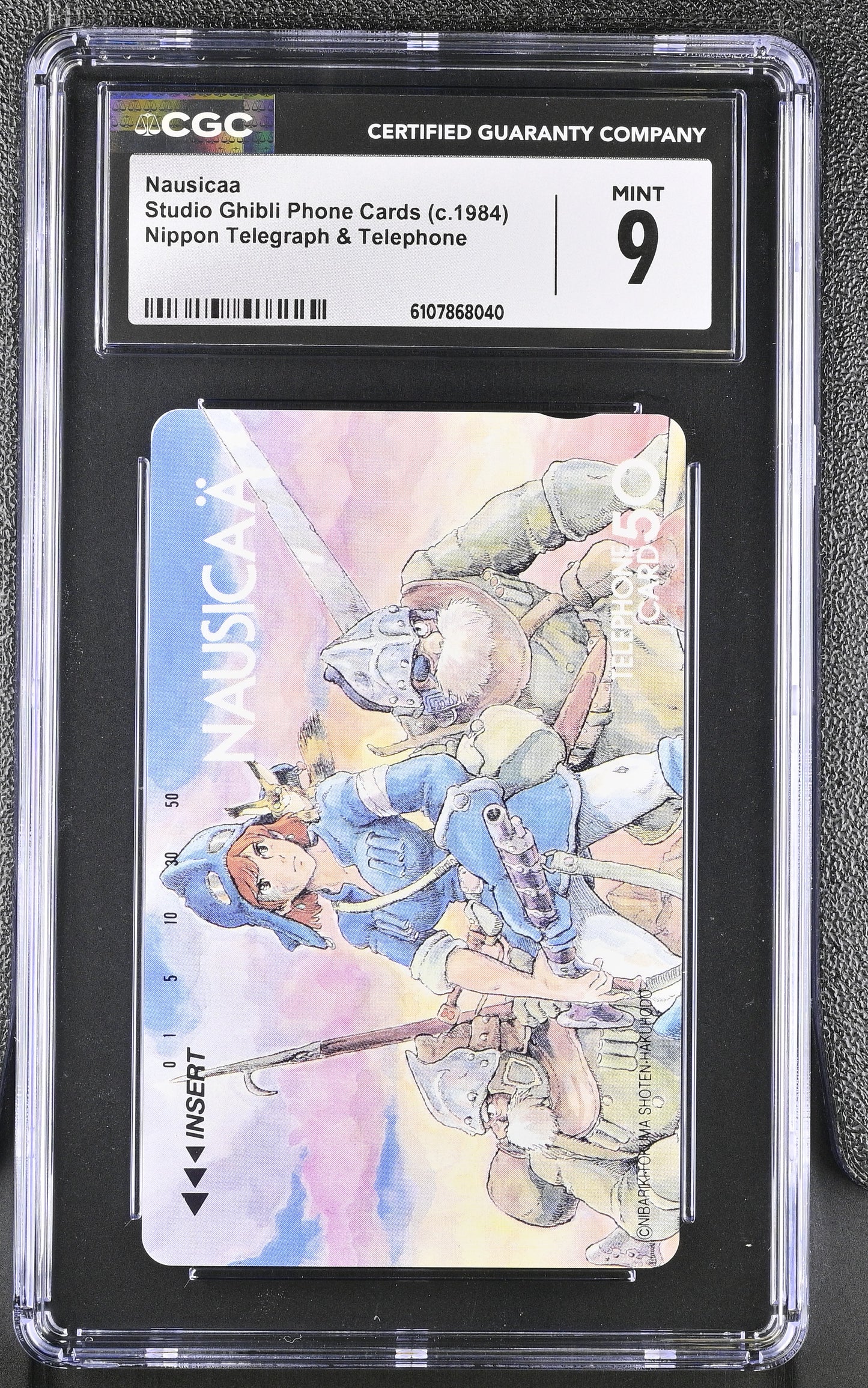 CGC 9 Nausicaa # 1984 NTT Phone Card Ghibli C40