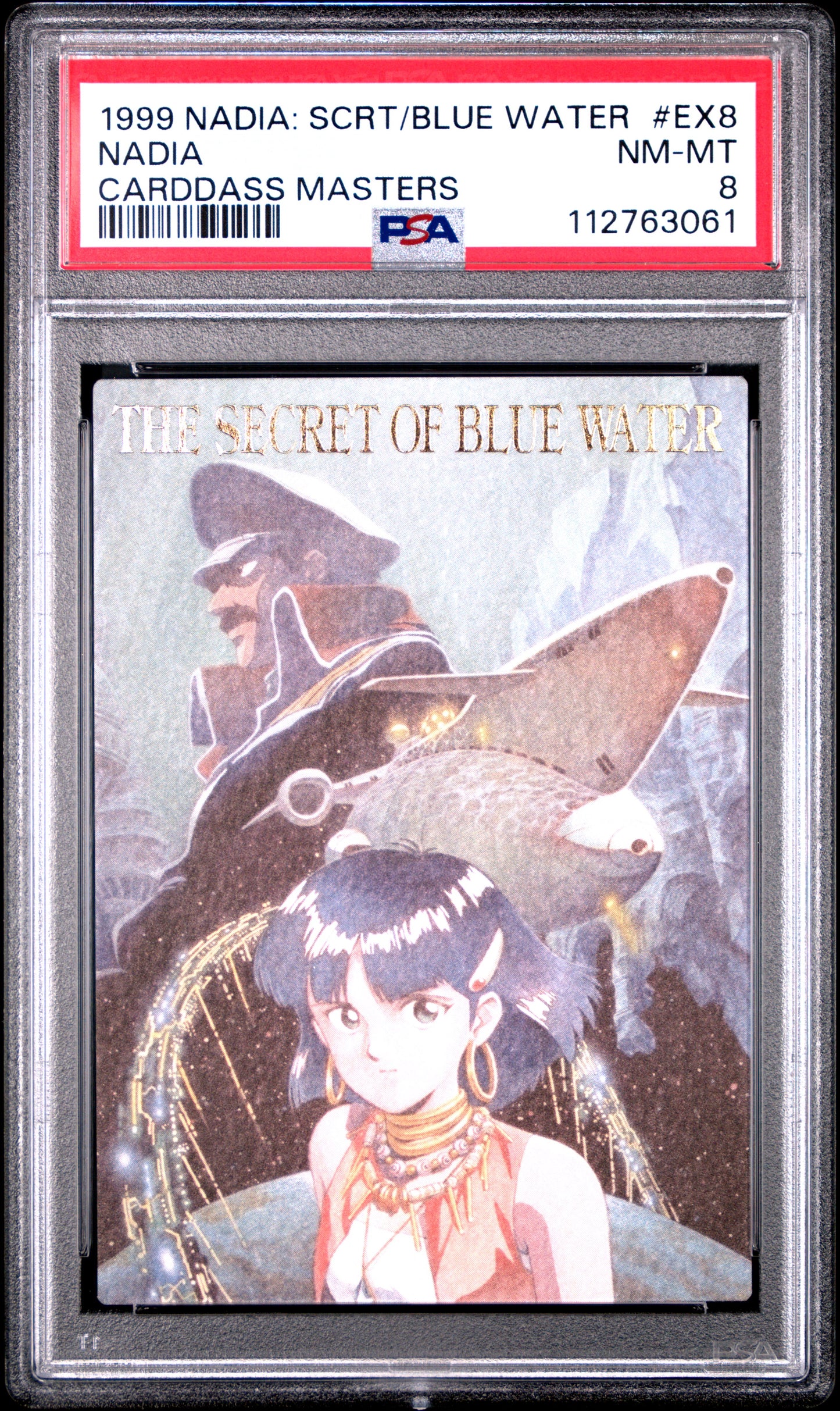 PSA 8 Pop 1 #EX8 Anime Nadia: Blue Water Masters Carddass Foil C61