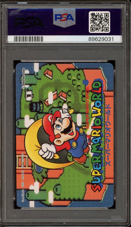 1991 Carddass Luigi & Peach Super Mario World #19 PSA 8