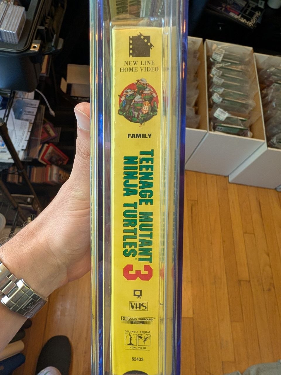 Sealed VHS 9.4 A+ Signed Auto TMNT Ninja Turtles 3 New Line CGC Graded