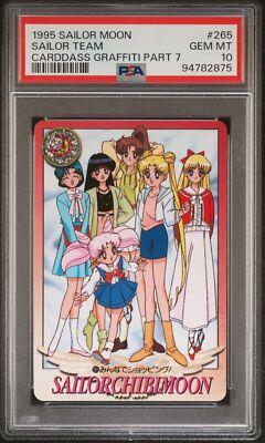 PSA 10 1995 Sailor Moon Carddass Graffiti Part 7 265 Sailor Team