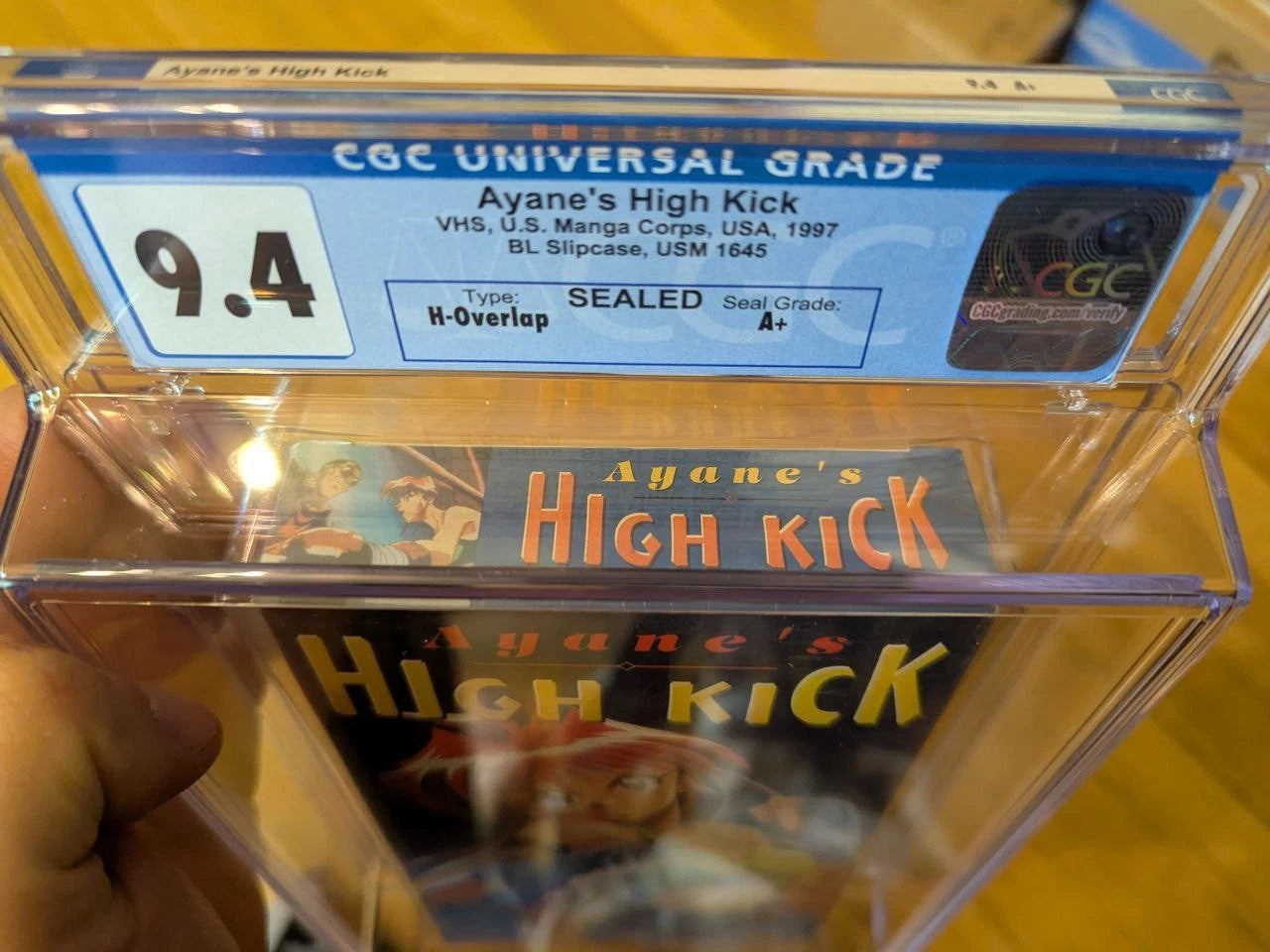 9.4 A+ High Kick Anime VHS Tape Sealed Graded CGC 1997 Ayane's