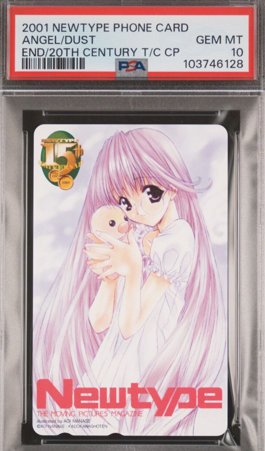 PSA 10 Pop 1 2001 NEWTYPE Angel Dust Phone Card Japanese Anime Graded NTT