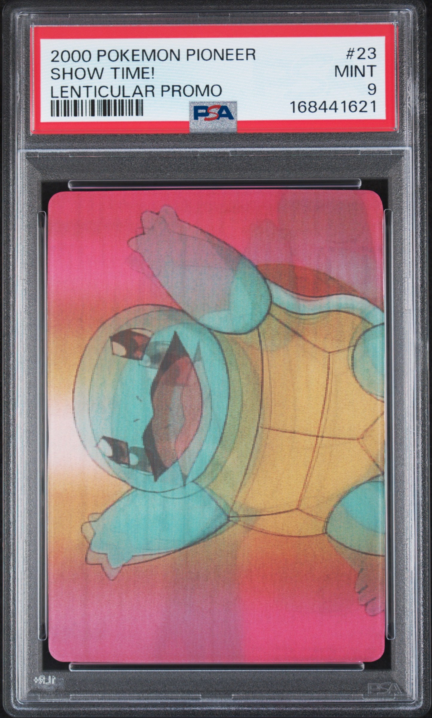 PSA 9 Squirtle Lenticular #23 Pokemon Pioneer 2000 VIZ VHS Showtime! C21