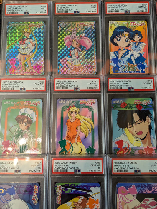 Complete PSA 10 & 9 Set Sailor Moon 1995 Carddass Part 10 Squential DESCRIPTION!