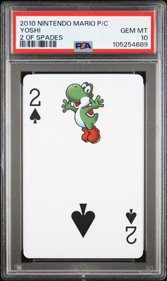 PSA 10 2010 Nintendo Mario Playing Cards Yoshi Of 2 Spades Pop 1