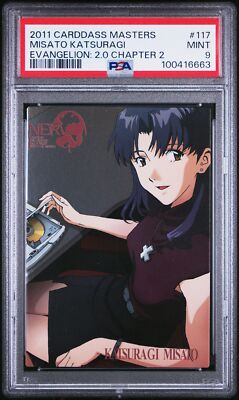 PSA 9 2011 Carddass Masters Evangelion: 2.0 117 Misato Katsuragi | Pop 1