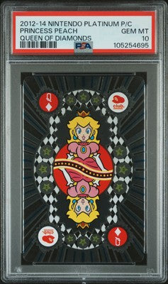 PSA 10 2012 Nintendo Platinum Playing Cards PEACH QUEEN OF DIAMONDS