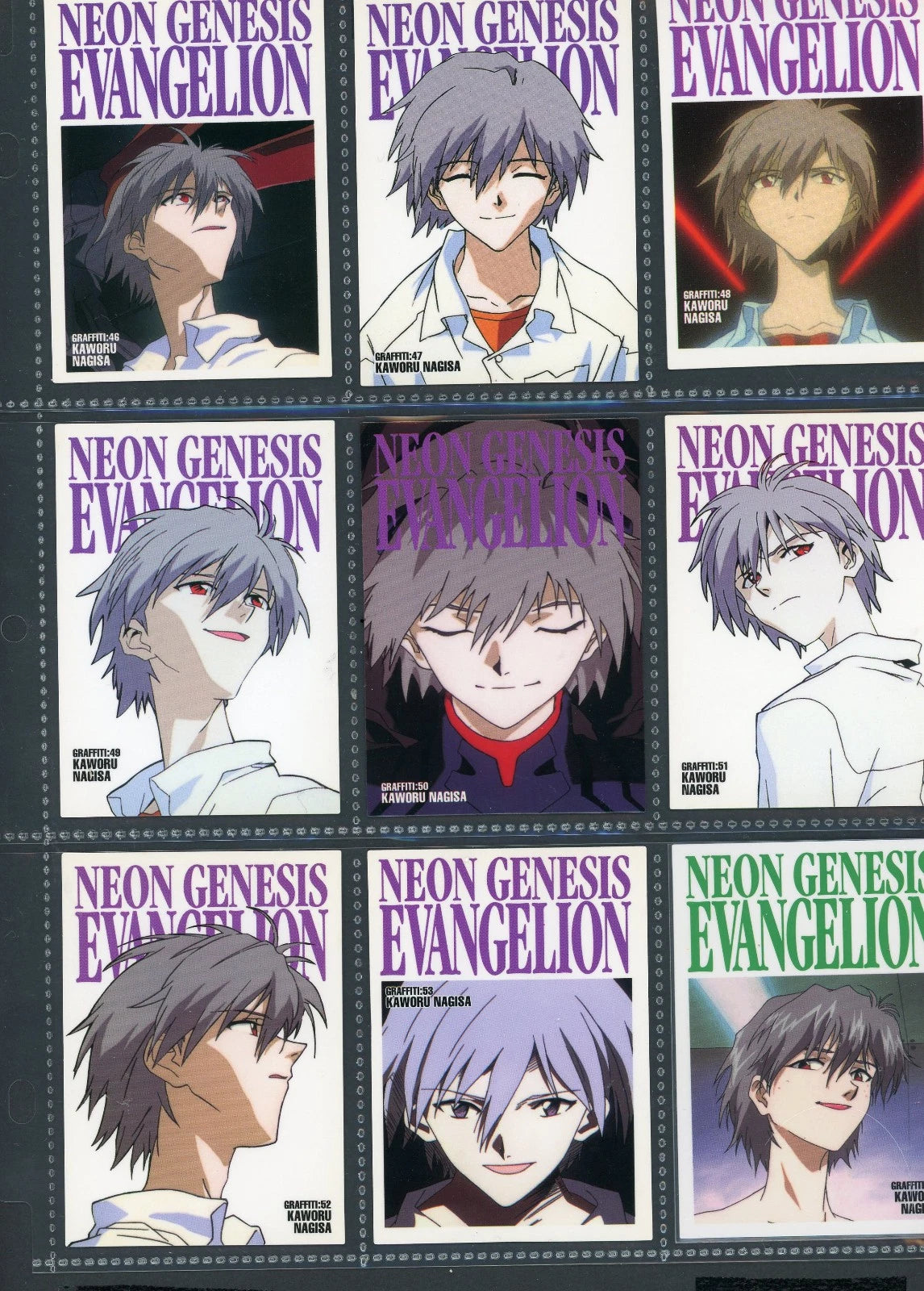 1997 Carddass Masters Evangelion Kawaru GR46-GR54 Part 2 BANDAI 9 Card Set