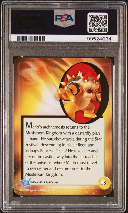 PSA 9 Pop 1 None Higher 2008 Bowser F8 Super Mario Galaxy Reverse Holo