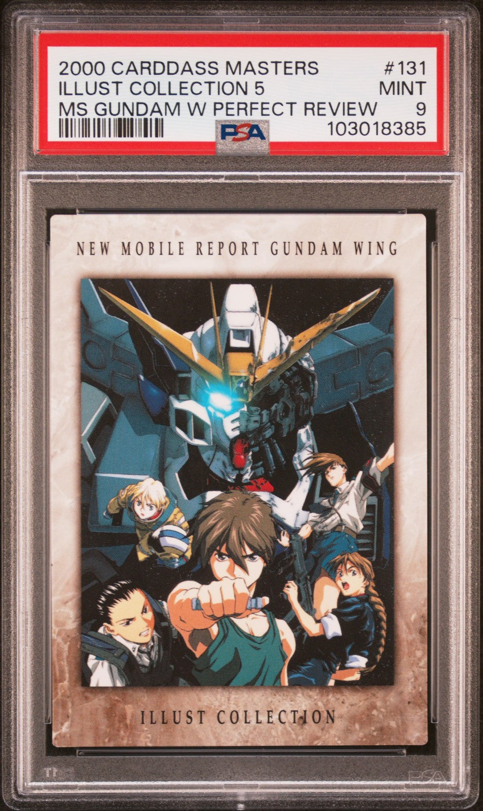 PSA 9 2000 Carddass Masters Mobile Suit Gundam Wing Perfect Review 13