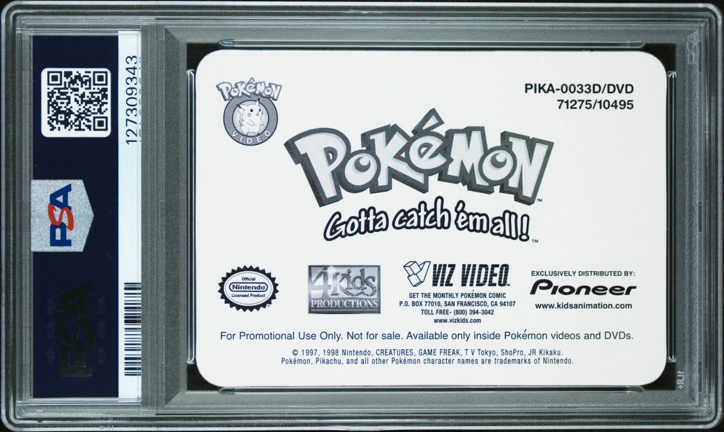 PSA 10 Pop 3 Pioneer Lenticular Promo Team Green #33 Bulbasaur Pokemon VHS VIZ