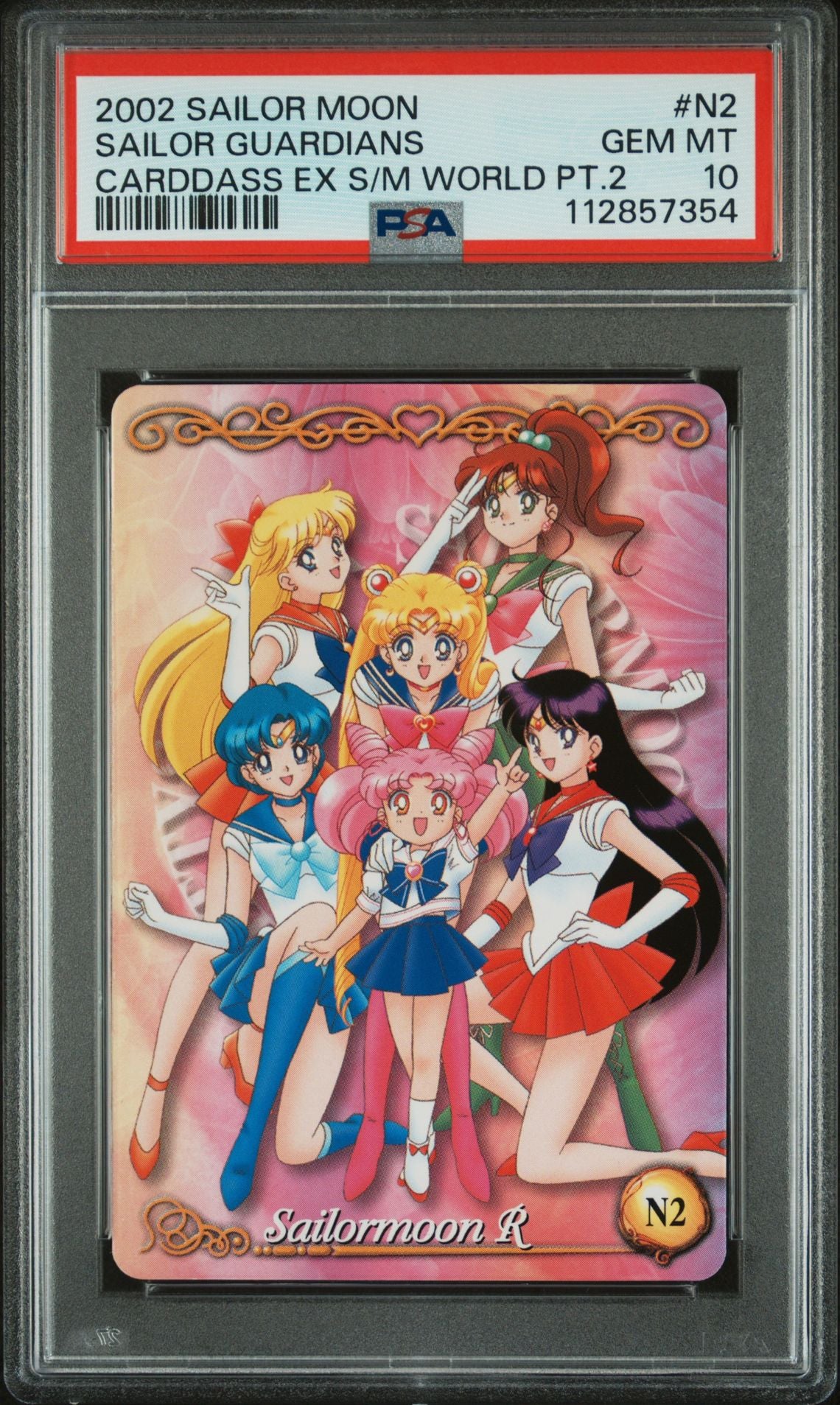 PSA 10 Pop 1 Guardians #N2 EX Sailor Moon World Part 2 Carddass C54