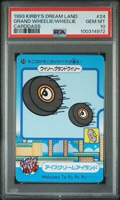 PSA 10 1993 Carddass Kirby'S Dream Land 24 Grand Wheelie/Wheelie | Pop 1