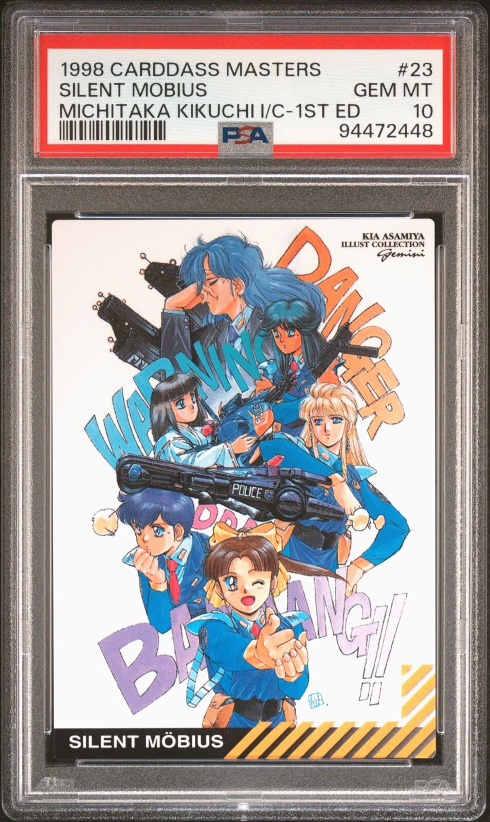 PSA 10 1998 Carddass Masters Kikuchi X Kia Asamiya 23 Silent Mobius