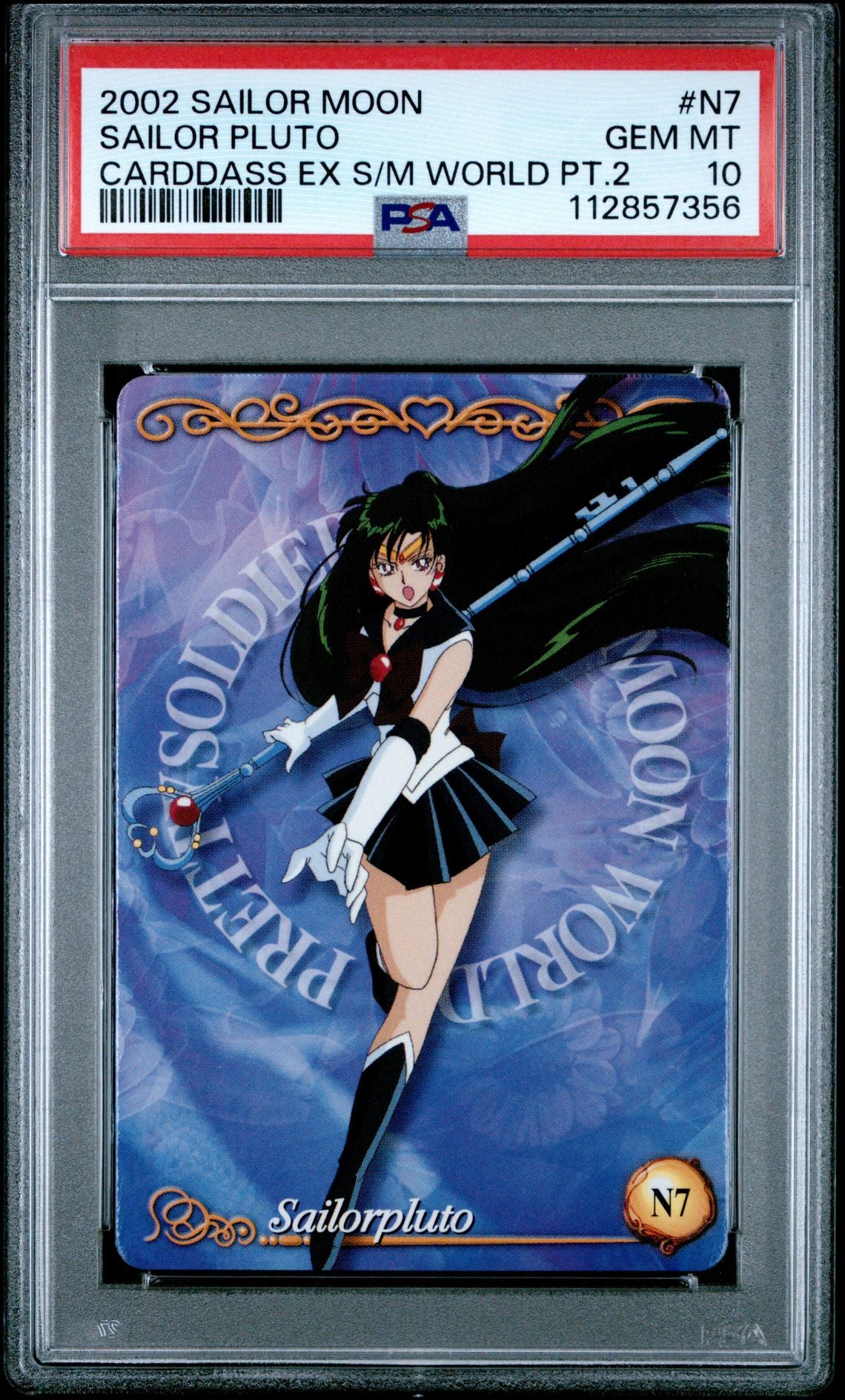 PSA 10 Pop 1 Pluto #N7 EX Sailor Moon World Part 2 Carddass C56