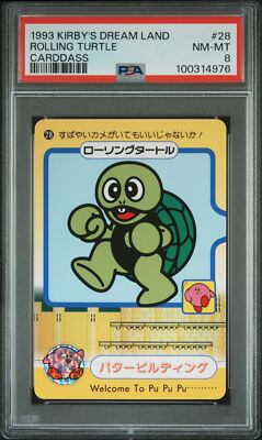 PSA 8 1993 Carddass Kirby'S Dream Land 28 Rolling Turtle | Pop 1