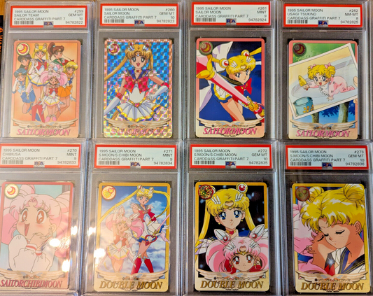 Complete Squential PSA 10-8 Set Sailor Moon 1994 Carddass Graffiti Part 7