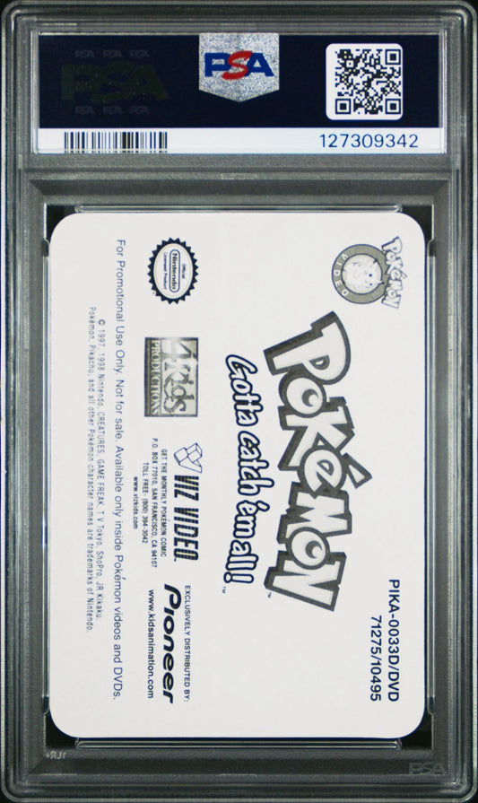 PSA 8 Bulbasaur Team Green #33 Pioneer Lenticular VHS Promo VIZ 3D Pokemon C42