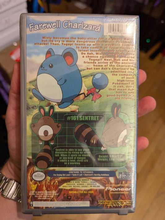 Pokemon VHS Sealed Fire Power Potential Lenticular Card Promo Charizard Pikachu