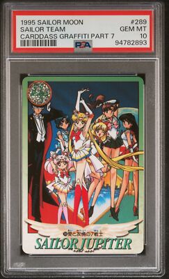 PSA 10 1995 Sailor Moon Carddass Graffiti Part 7 289 Sailor Team