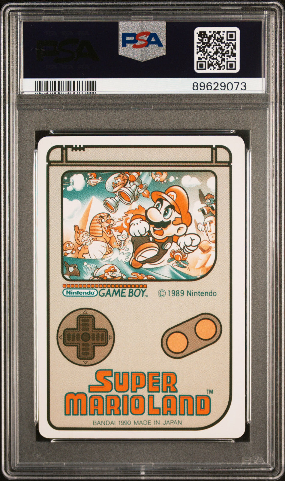 Pop 1 None Higher Batadon #24 1990 CARDDASS SUPER MARIO LAND PSA