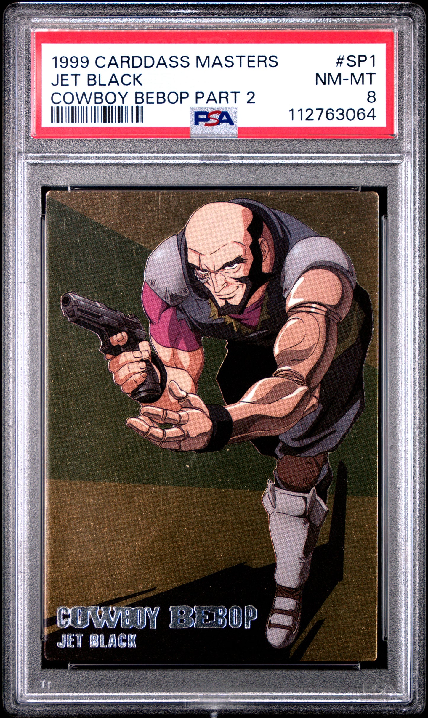 PSA 8 Pop 1 Jet Black #SP1 Anime Cowboy Bebop Masters P2 Carddass Foil C64