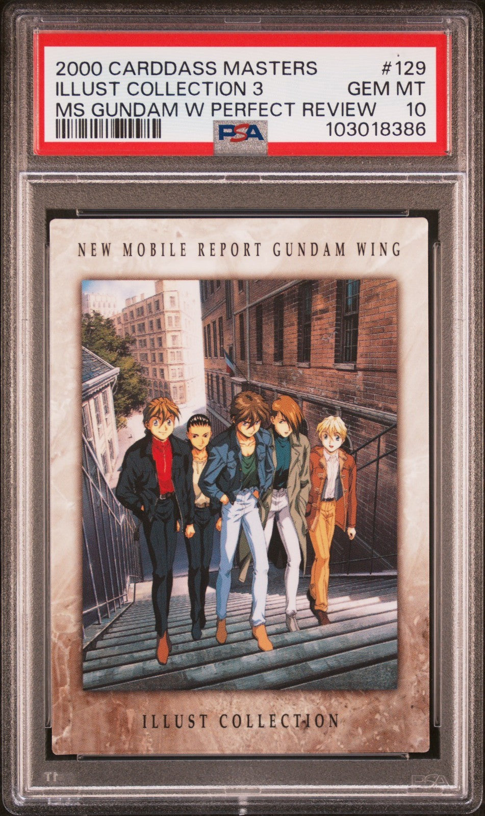 PSA 10 2000 Carddass Masters Mobile Suit Gundam Wing Perfect Review 129