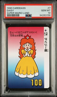 POP 2 PSA 10 1990 Carddass Super Mario Land 7 Daisy