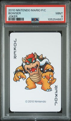 PSA 9 2010 Nintendo Mario Playing Cards Bowser Joker Pop 1