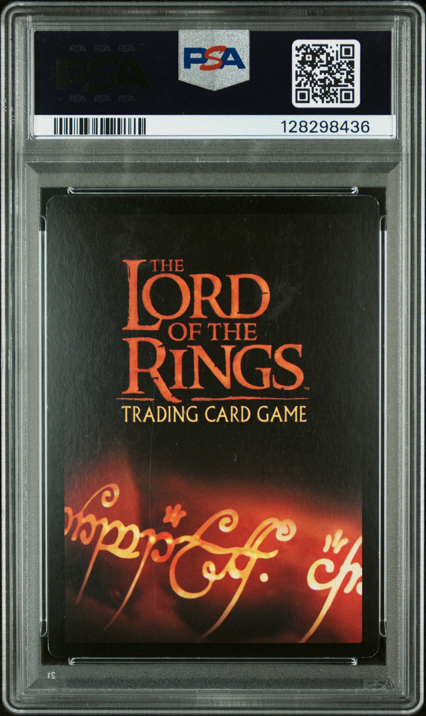 PSA 7 Balrog Ian McKellen #2R52 LOTR TCG Autographed Signed Decipher Foil C36