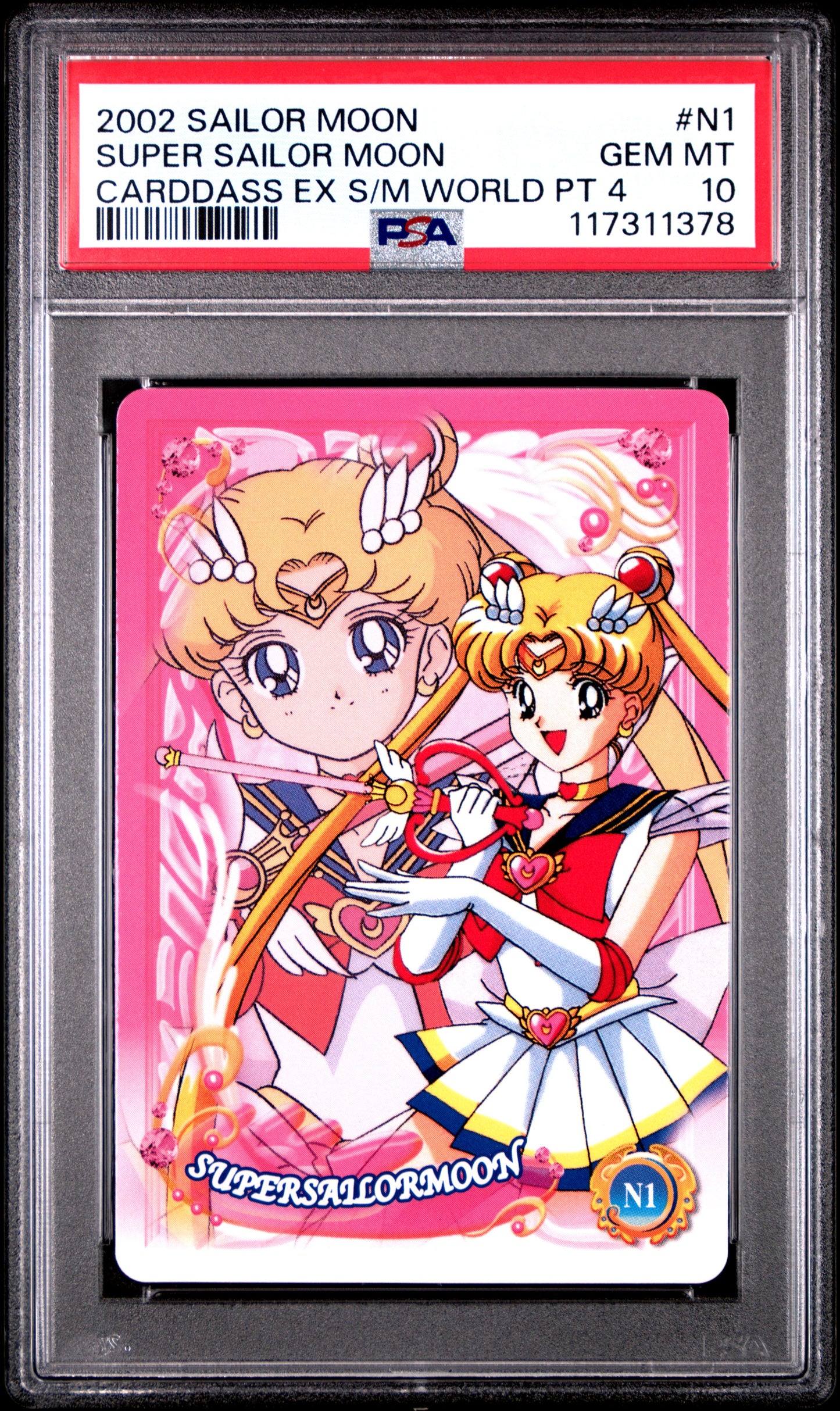 PSA 10 Pop 1 Moon #N1 Sailor Moon EX World P4 Carddass C78