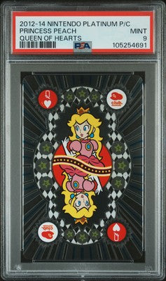PSA 9 2012 Nintendo Platinum Playing Cards PEACH QUEEN OF HEARTS
