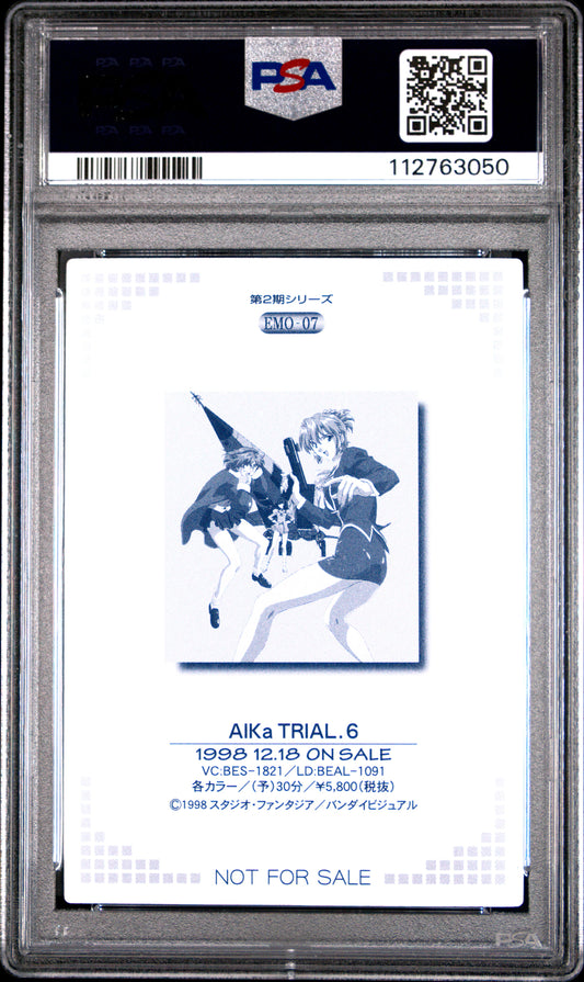 PSA 9 Pop 1 Agent Aika #7 Anime Emotion Series 2 Carddass Foil C50