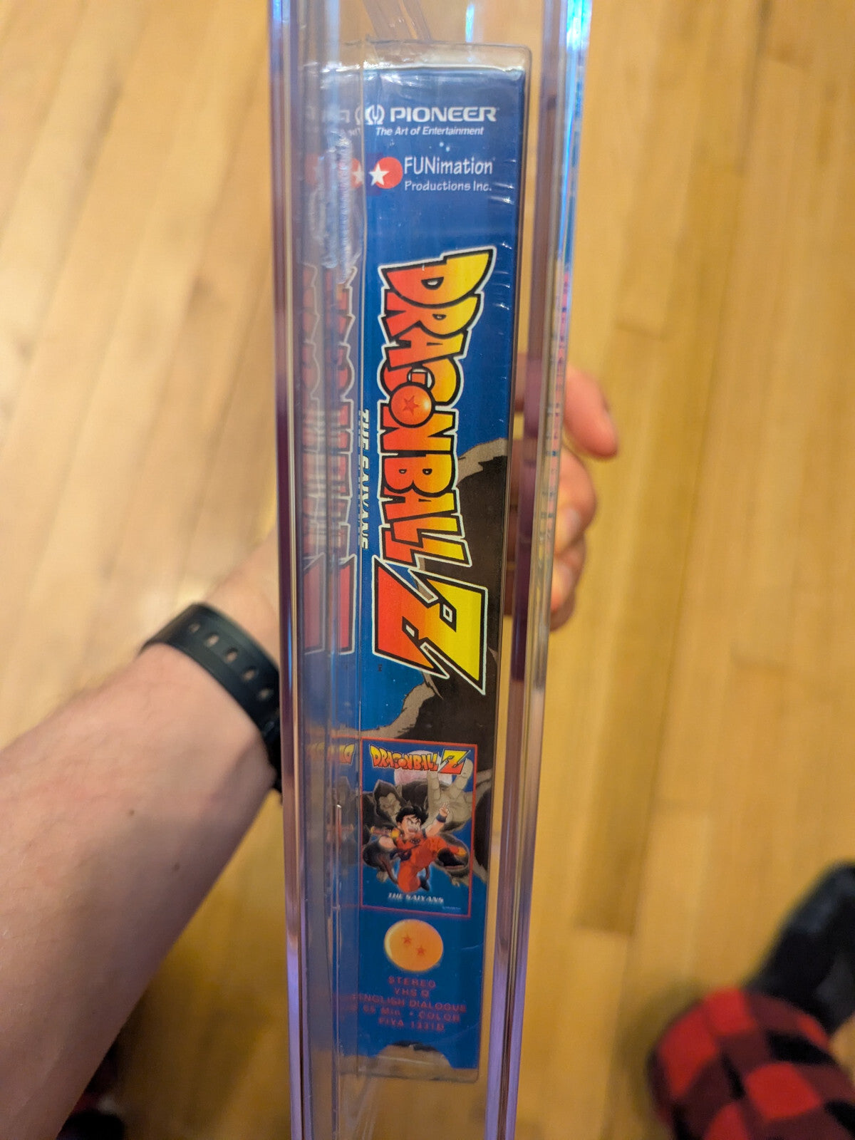 9.8 A+ Dragon Ball Z The Saiyans Gohan Goku VHS Tape Sealed Graded CGC 1998